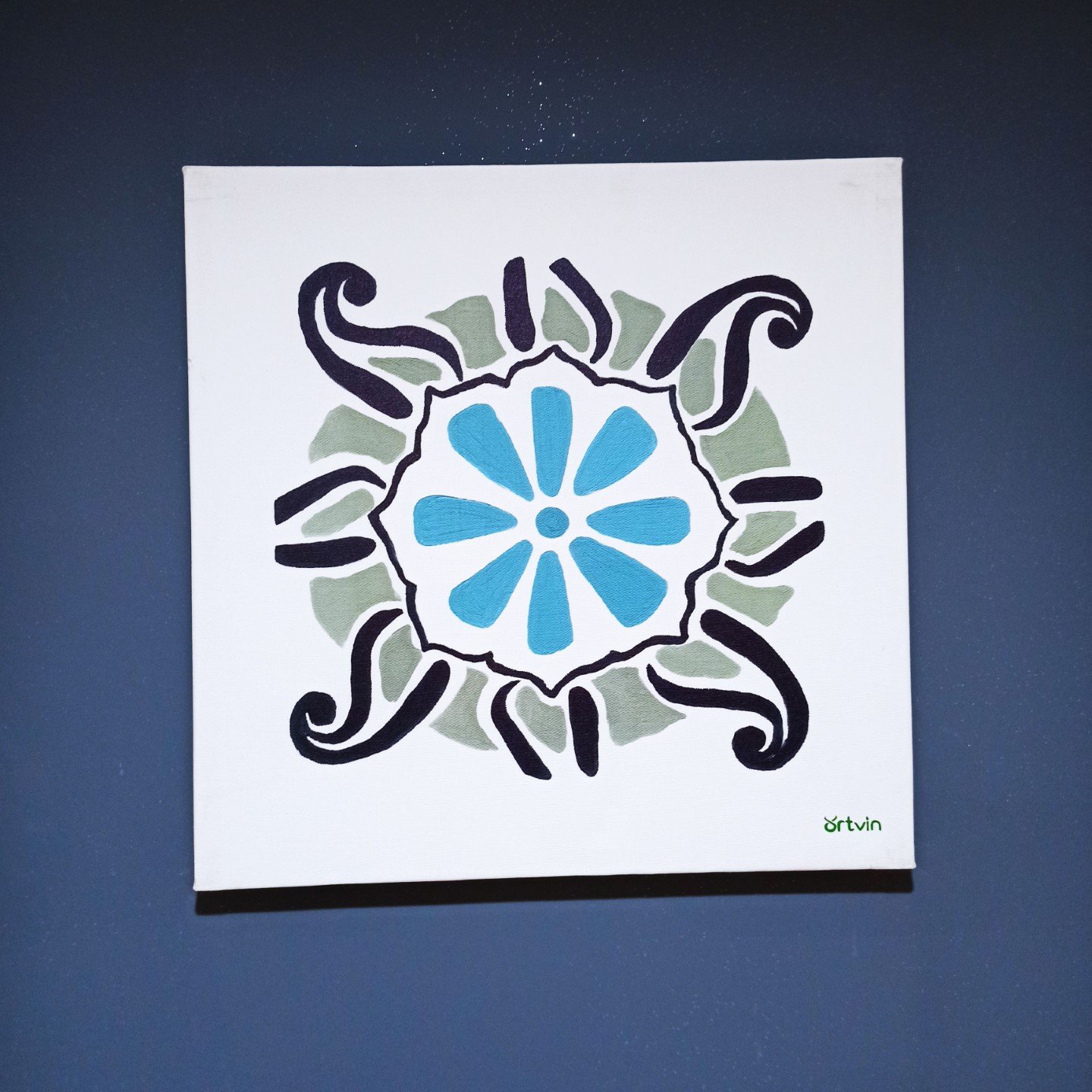 Artvin Merkez Cami Kanvas Tablo / 40X40 CM