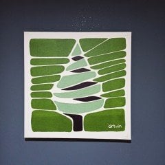 Artvin Ağaç-1 Kanvas Tablo / 40X40 CM