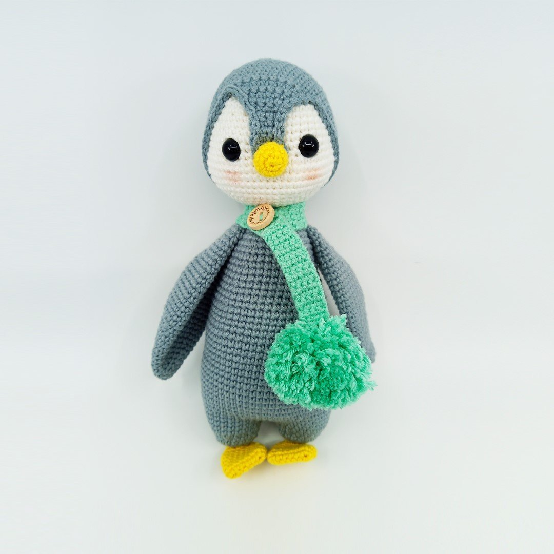Amigurumi Organik Örgü Oyuncak Penguen