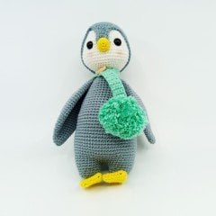 Amigurumi Organik Örgü Oyuncak Penguen