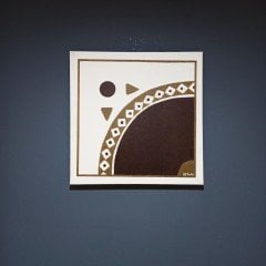 Arhavi Ulukent Cami Kanvas Tablo / 40X40 CM