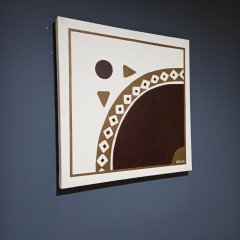 Arhavi Ulukent Cami Kanvas Tablo / 40X40 CM