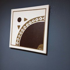 Arhavi Ulukent Cami Kanvas Tablo / 40X40 CM