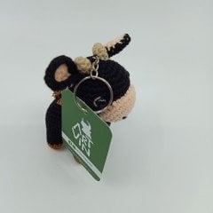 Amigurumi Organik Örgü Boğa Anahtarlık