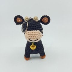 Amigurumi Organik Örgü Boğa Anahtarlık