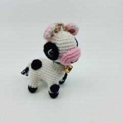 Amigurumi Organik Örgü Buzağı Anahtarlık