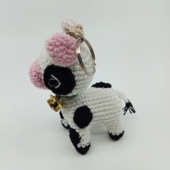 Amigurumi Organik Örgü Buzağı Anahtarlık