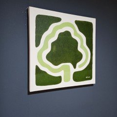Artvin Ağaç-5 Kanvas Tablo / 40X40 CM