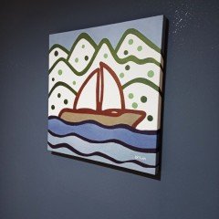 Artvin Baraj Gölü-1 Kanvas Tablo / 40X40 CM