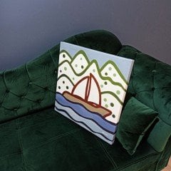 Artvin Baraj Gölü-1 Kanvas Tablo / 40X40 CM