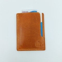 El Yapımı Hakiki Deri Adakale Kartlık / Camel