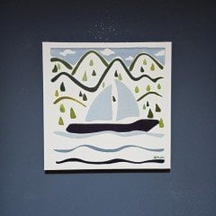 Artvin Baraj Gölü-2 Kanvas Tablo / 40X40 CM