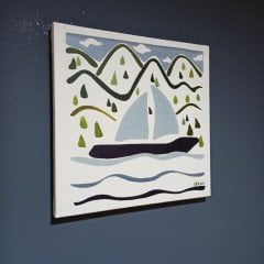 Artvin Baraj Gölü-2 Kanvas Tablo / 40X40 CM