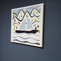 Artvin Baraj Gölü-2 Kanvas Tablo / 40X40 CM