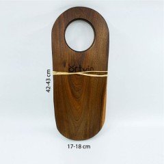 El Yapımı Ahşap Masif Oval Kesme Tahtası