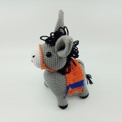 Amigurumi Organik Örgü Oyuncak Eşek