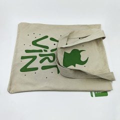 Artvin Logo Baskılı Koton Askılı Çanta / Bej
