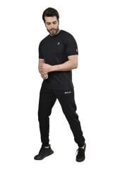 BİSİKLET YAKA GENİŞ KALIP SİYAH TİŞÖRT