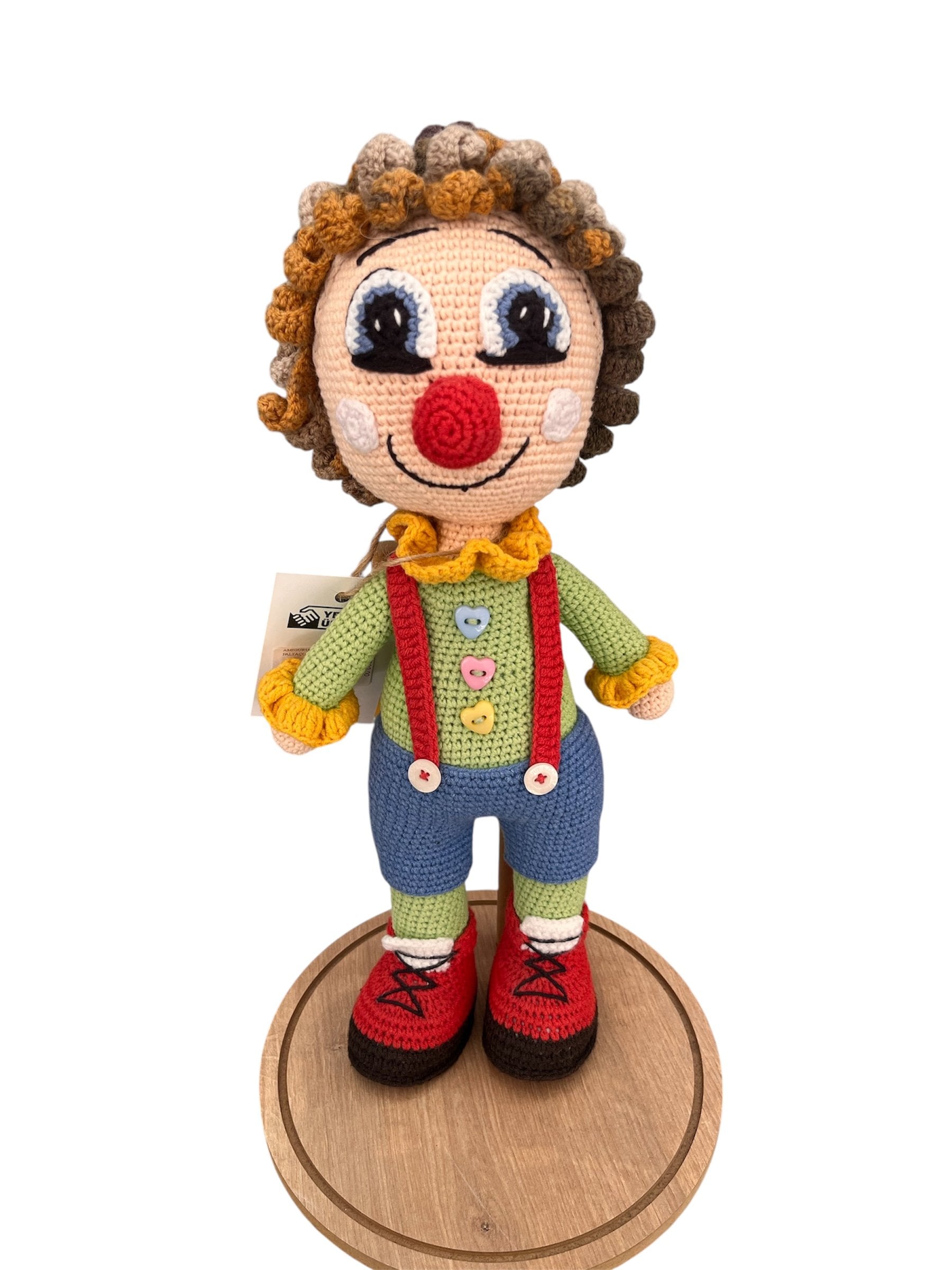 AMİGURUMİ ORGANİK ÖRGÜ PALYAÇO ERKEK BEBEK