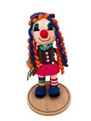 AMİGURUMİ ORGANİK ÖRGÜ PALYAÇO KIZ BEBEK