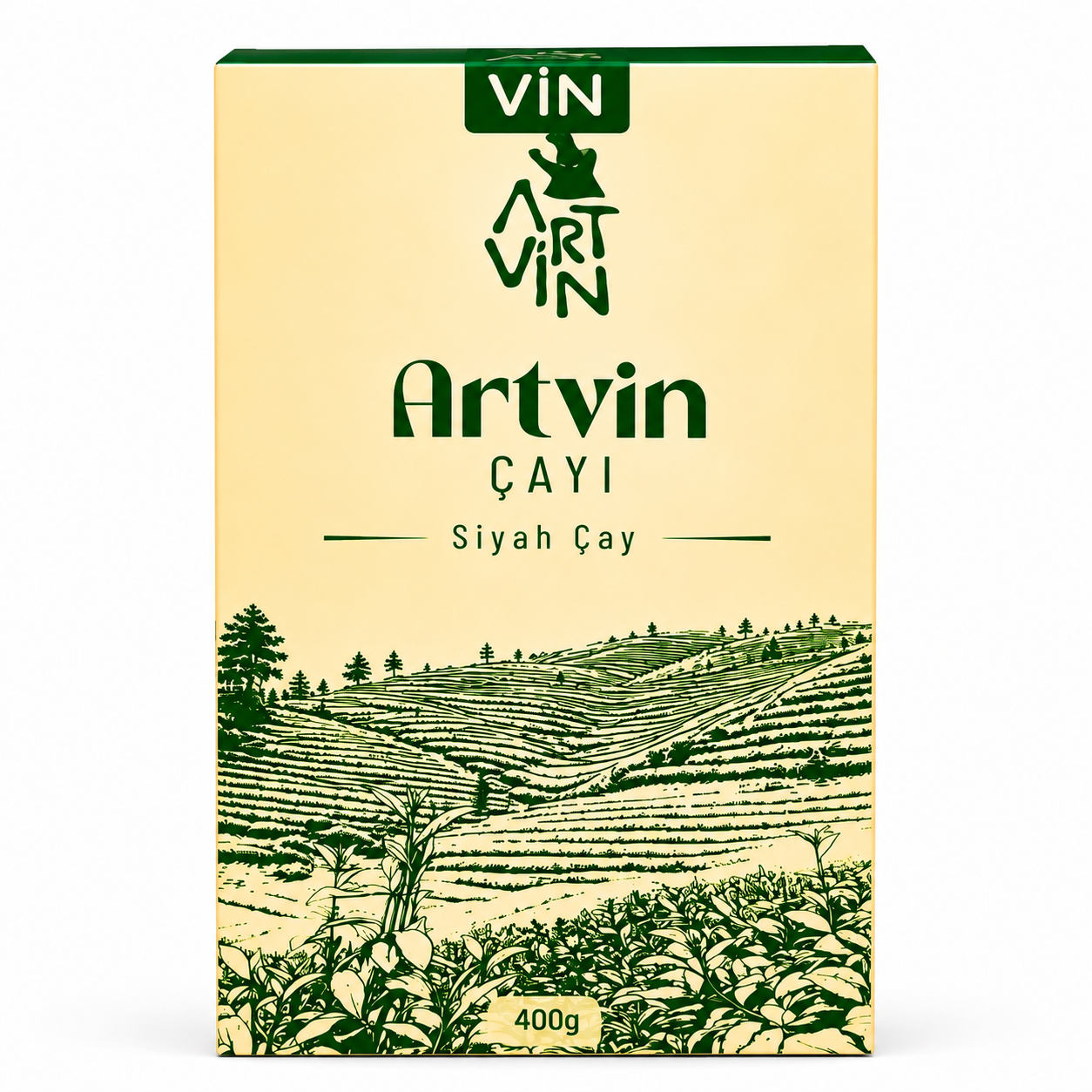 A+ KALİTE ARTVİN ÇAYI / 400 GR. YEŞİL KARTON KUTU