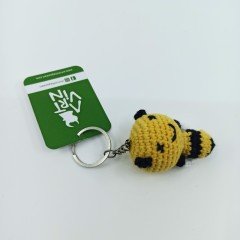 Amigurumi Organik Örgü Arı Anahtarlık