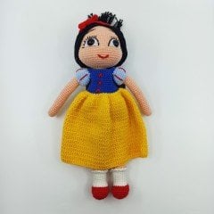 Amigurumi Organik Örgü Oyuncak Pamuk Prenses Bebek