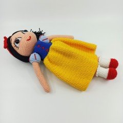 Amigurumi Organik Örgü Oyuncak Pamuk Prenses Bebek