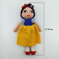 Amigurumi Organik Örgü Oyuncak Pamuk Prenses Bebek