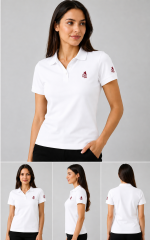 ARTVİN KÜÇÜK LOGO BASKILI POLO YAKA TİŞÖRT / KIRIK BEYAZ
