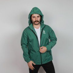 Artvin Logo Baskılı Yağmurluk / Yeşil L Beden