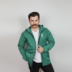 Artvin Logo Baskılı Yağmurluk / Yeşil M Beden