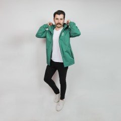 Artvin Logo Baskılı Yağmurluk / Yeşil M Beden