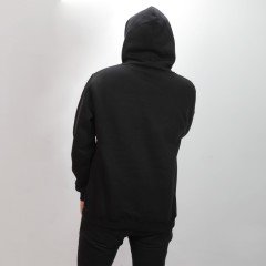 Artvin Logo Baskılı Kapüşonlu Sweatshirt / Siyah XL Beden