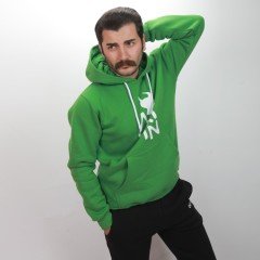 Artvin Logo Baskılı Kapüşonlu Sweatshirt / Yeşil XXL Beden