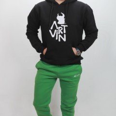 Artvin Logo Baskılı Eşofman Altı / Yeşil L Beden