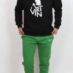 Artvin Logo Baskılı Eşofman Altı / Yeşil L Beden