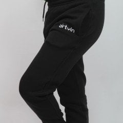 Artvin Logo Baskılı Eşofman Altı / Siyah