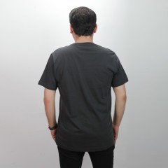 Artvin Logo Baskılı Bisiklet Yaka Tişört / Füme S Beden