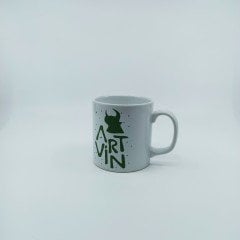 Artvin Logo Baskılı Kupa Bardak / Beyaz