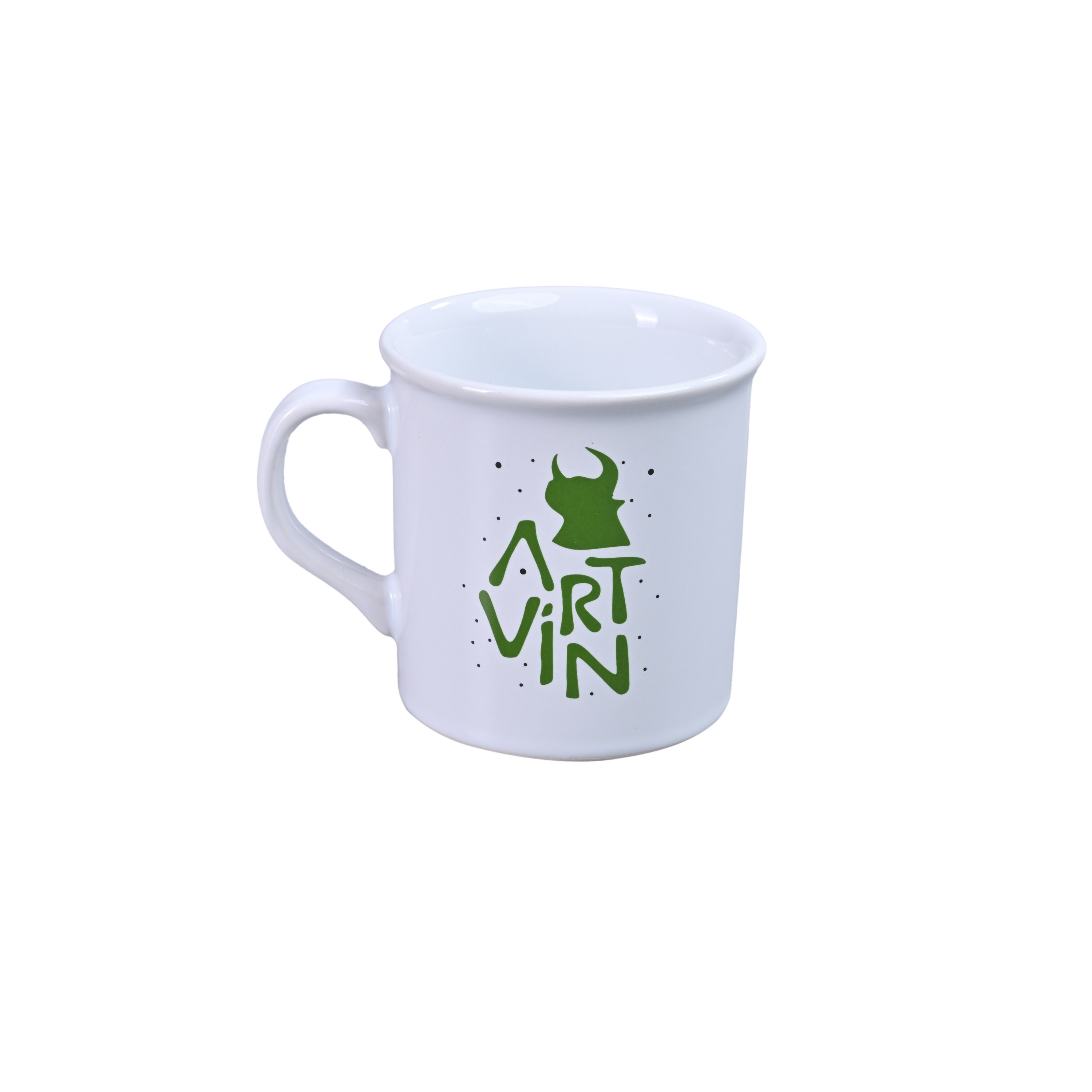 Artvin Logo Baskılı Kupa Bardak / Beyaz