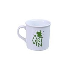 Artvin Logo Baskılı Kupa Bardak / Beyaz
